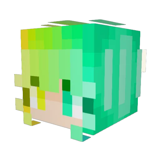 kori18 Minecraft avatar head, 3D render
