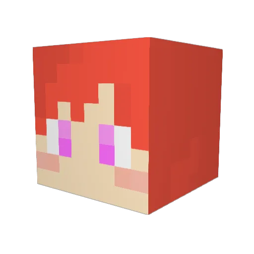 korikori Minecraft avatar head, 3D render