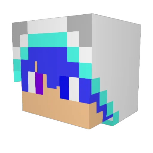 korincarpenter Minecraft avatar head, 3D render