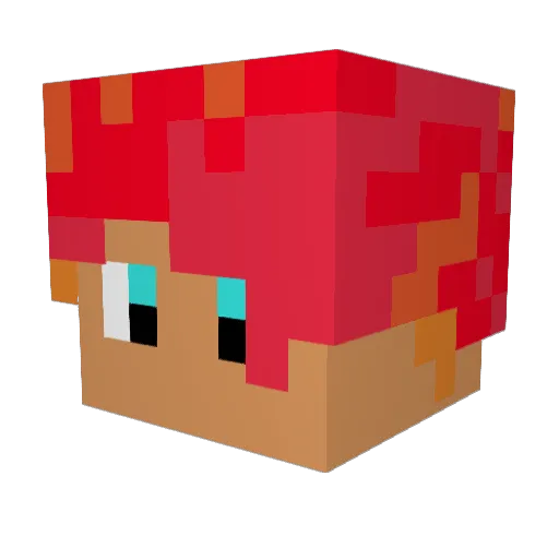 korit12 Minecraft avatar head, 3D render