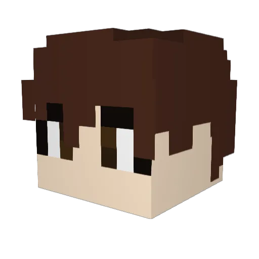 koriya1007 Minecraft avatar head, 3D render
