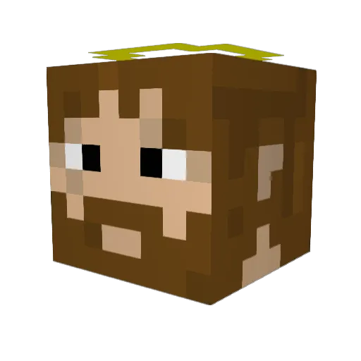 korjoloido Minecraft avatar head, 3D render