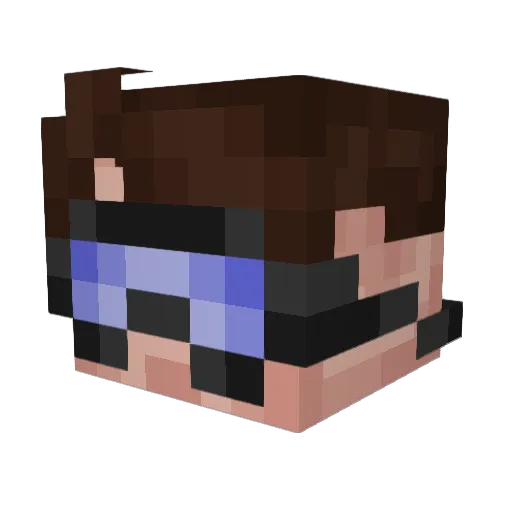 korn4pl0d Minecraft avatar head, 3D render