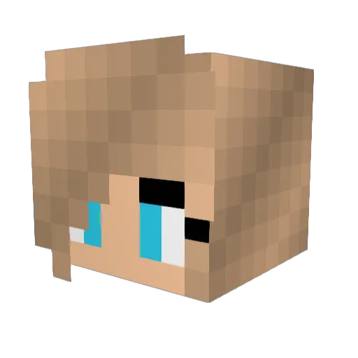 kornitenko Minecraft avatar head, 3D render