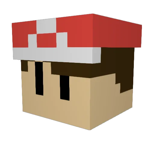 kornix123 Minecraft avatar head, 3D render