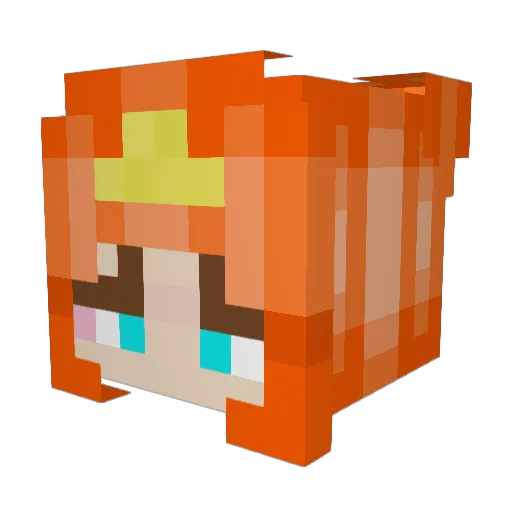 kornyx Minecraft avatar head, 3D render