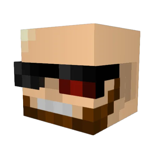 koro666 Minecraft avatar head, 3D render