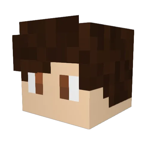 koro91 Minecraft avatar head, 3D render
