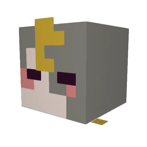 koron3456 Minecraft avatar head, 3D render
