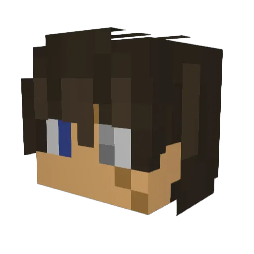 korski_11 Minecraft avatar head, 3D render