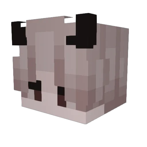 korsunov Minecraft avatar head, 3D render