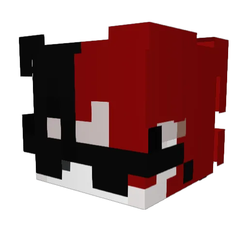 kortVa Minecraft avatar head, 3D render