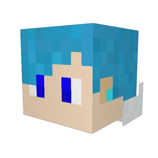 koruku1202 Minecraft avatar head, 3D render