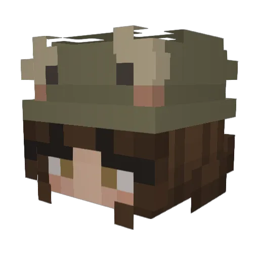 korvis_orvis Minecraft avatar head, 3D render