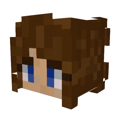 kory9 Minecraft avatar head, 3D render