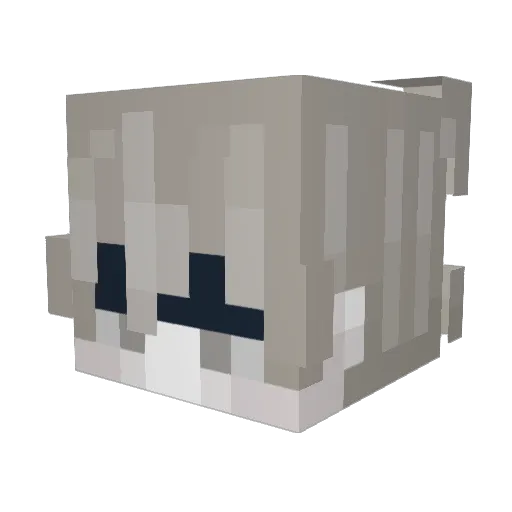 korz_yt Minecraft avatar head, 3D render