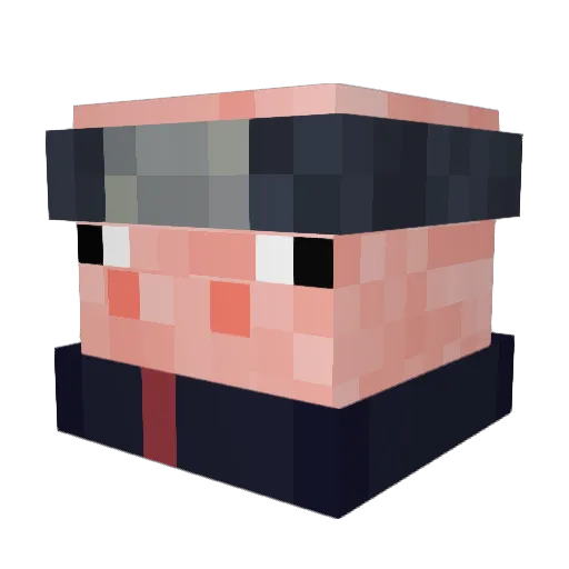 korzhunja Minecraft avatar head, 3D render
