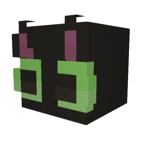 kosahaka Minecraft avatar head, 3D render