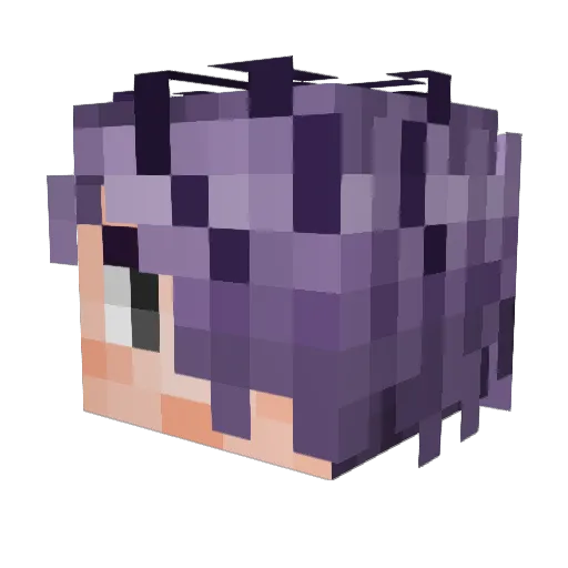 kosakana Minecraft avatar head, 3D render
