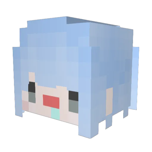 kosakiiiiiii Minecraft avatar head, 3D render