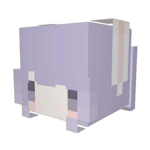 kosame Minecraft avatar head, 3D render
