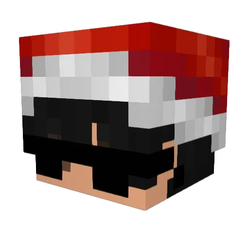 koshivv Minecraft avatar head, 3D render