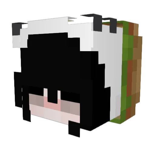 koshiy Minecraft avatar head, 3D render