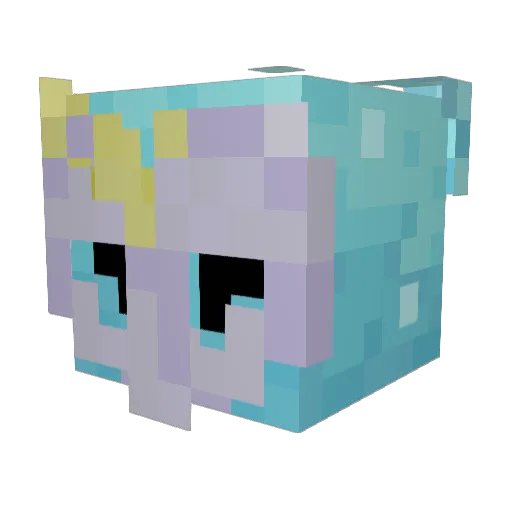 koshkah Minecraft avatar head, 3D render