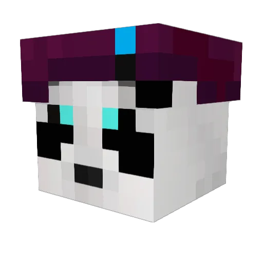 kosilord Minecraft avatar head, 3D render