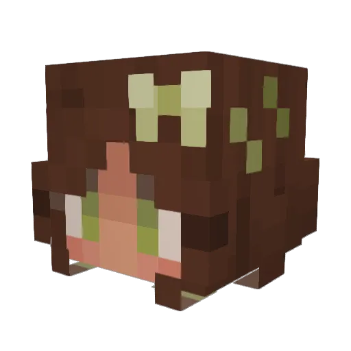 kosmocore Minecraft avatar head, 3D render