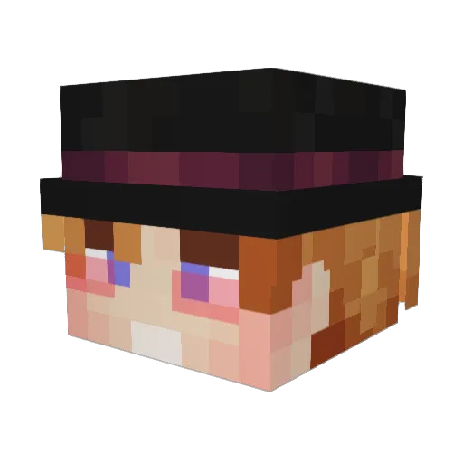 kossoo Minecraft avatar head, 3D render