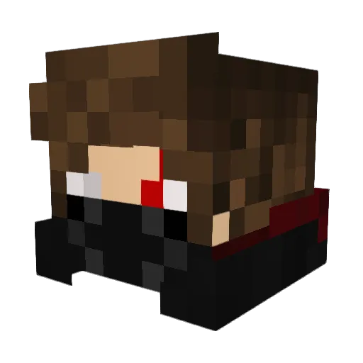 kostakoto Minecraft avatar head, 3D render