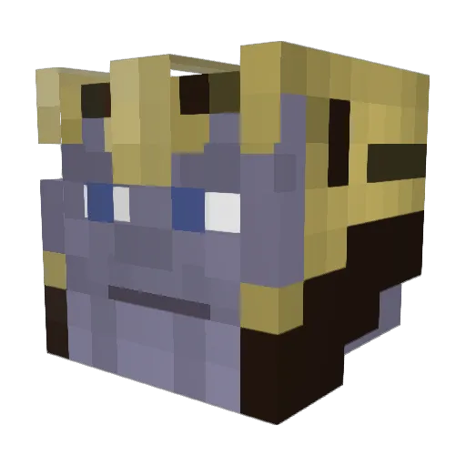 kostet001 Minecraft avatar head, 3D render