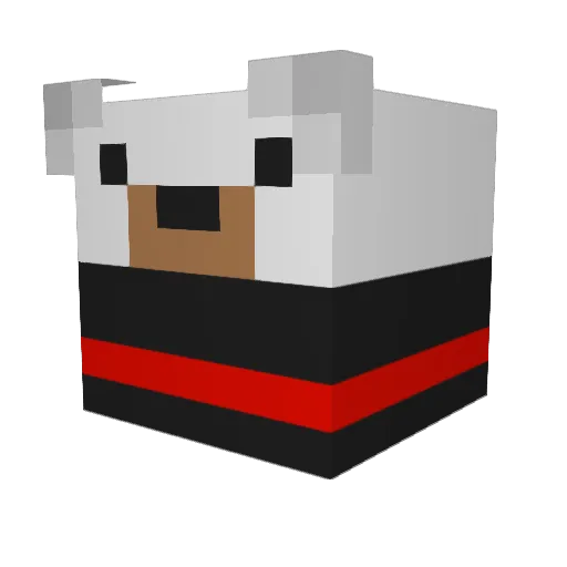 kostya100tish Minecraft avatar head, 3D render