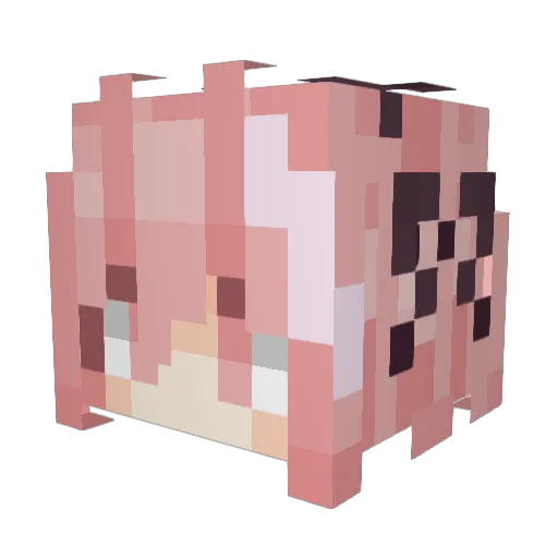 kosumonkey Minecraft avatar head, 3D render