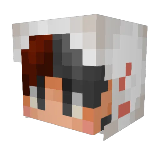 kota451 Minecraft avatar head, 3D render