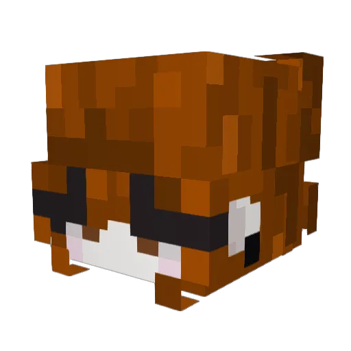 kotakotaaa Minecraft avatar head, 3D render