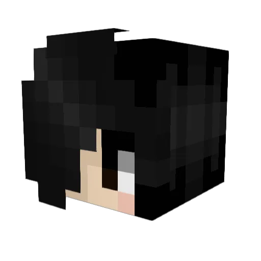 kotakotarou Minecraft avatar head, 3D render
