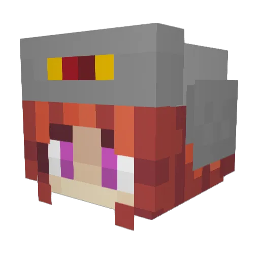 kotama_chio Minecraft avatar head, 3D render