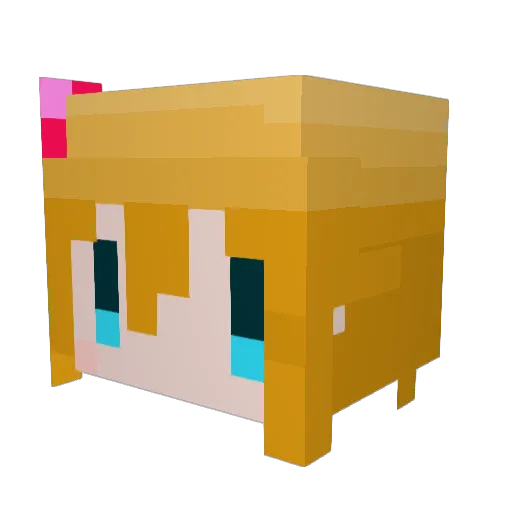 kotatsu___ Minecraft avatar head, 3D render