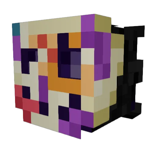 kotenkaa Minecraft avatar head, 3D render