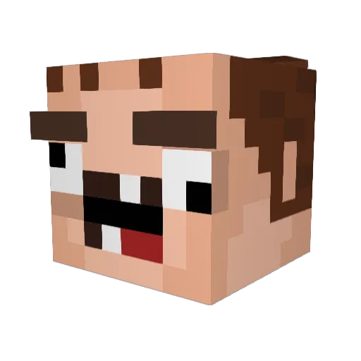 kotilotus Minecraft avatar head, 3D render