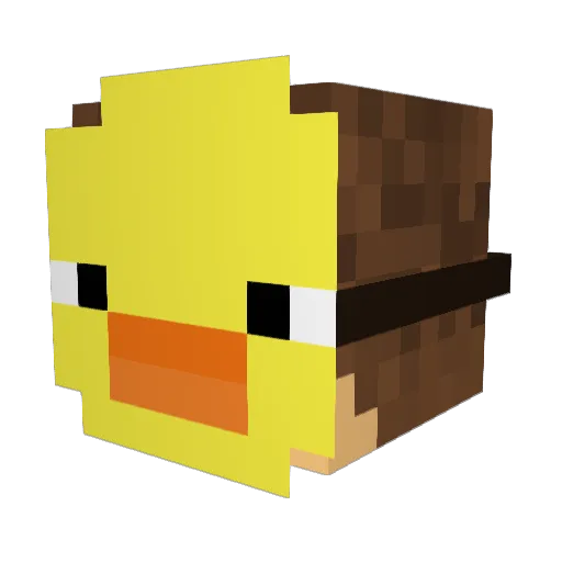 kotlet9 Minecraft avatar head, 3D render