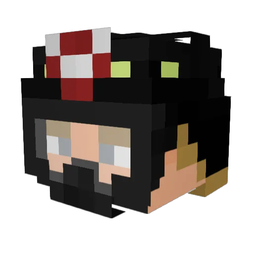 kotletka111 Minecraft avatar head, 3D render