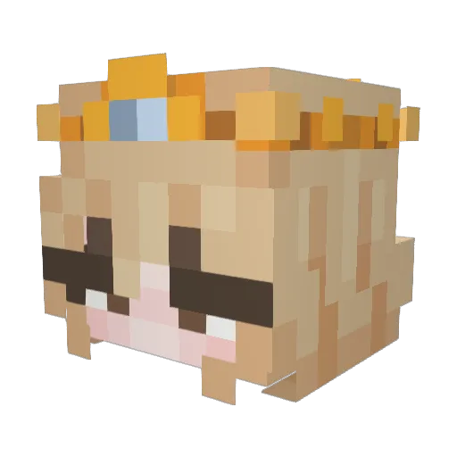 kotletka_ Minecraft avatar head, 3D render