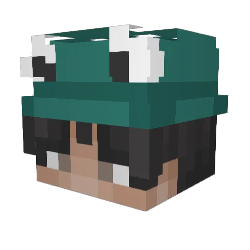 kotlif Minecraft avatar head, 3D render