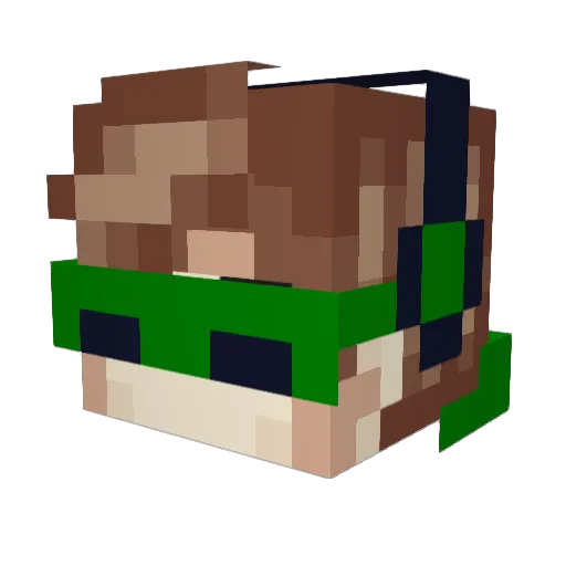 kotnet Minecraft avatar head, 3D render