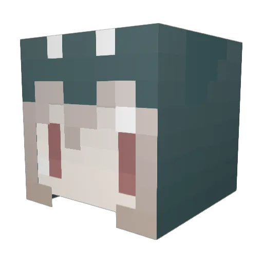 kotoha66 Minecraft avatar head, 3D render