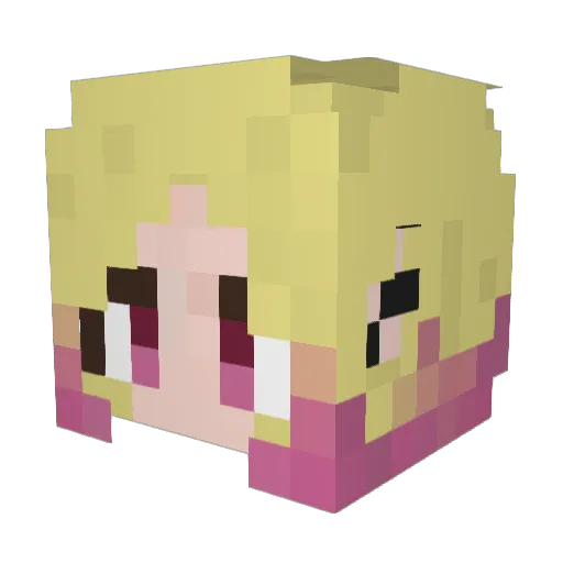 kotomi0117 Minecraft avatar head, 3D render