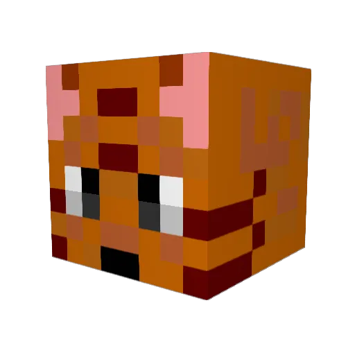 kotora_2433 Minecraft avatar head, 3D render